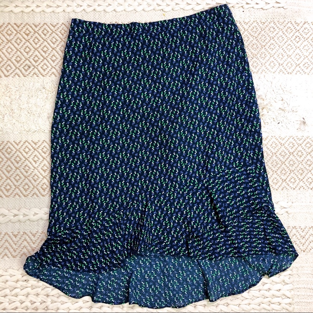 2 for $20 | Floral high waisted midi skirt.